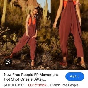 FP Movement by Free People Hot Shot Onesie in Brown